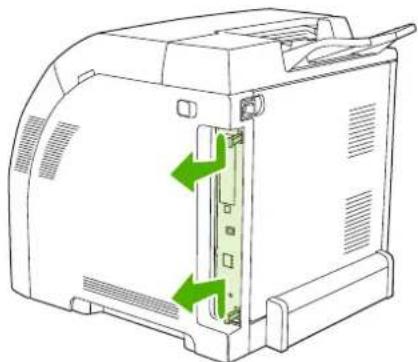 HP Color LaserJet CP3505N - Install memory DIMMs - 3