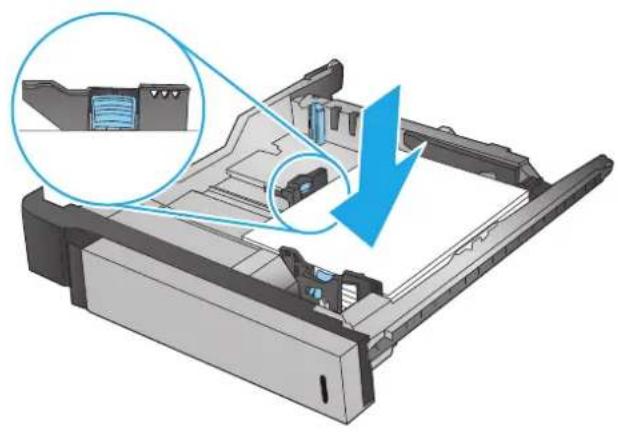 HP Color LaserJet Enterprise M855xh - Open the tray. - 4