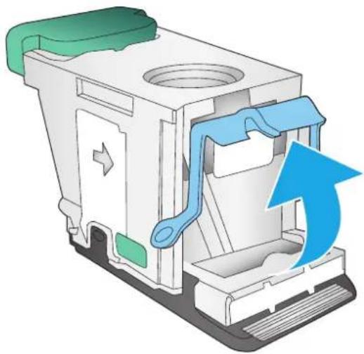HP Color LaserJet Enterprise M855xh - Clear Stapler 1 jams in the stapler/stacker - 4