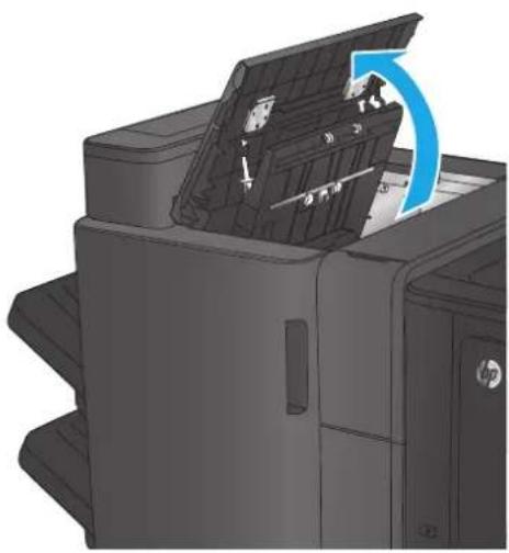 HP Color LaserJet Enterprise M855xh - Clear stapler/stacker connection jams (hole-punch models only) - 1