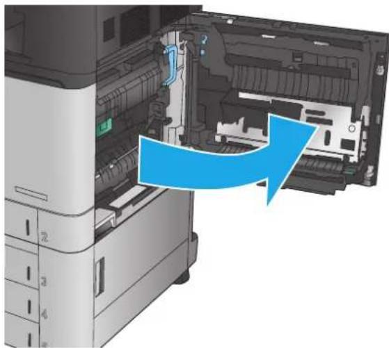 HP Color LaserJet Enterprise M855xh - Clear jams in Tray 2 - 1