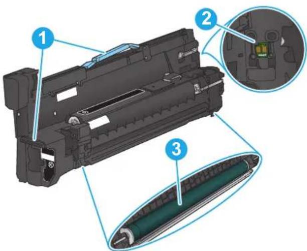 HP Color LaserJet Enterprise M855xh - Replace the imaging drums - 1