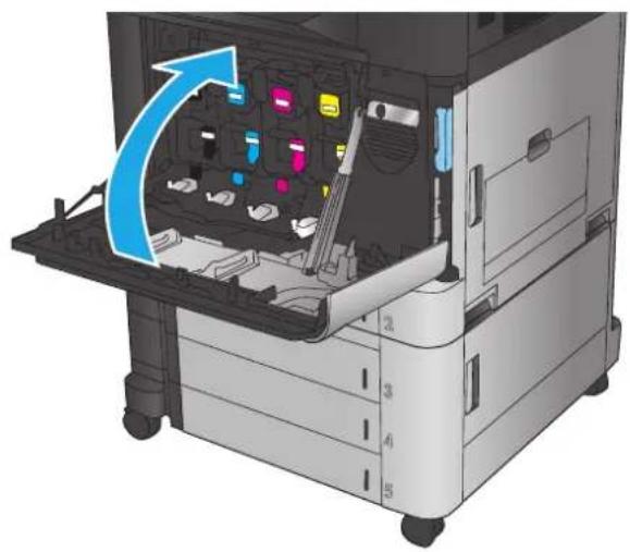 HP Color LaserJet Enterprise M855xh - Replace the toner cartridges - 7