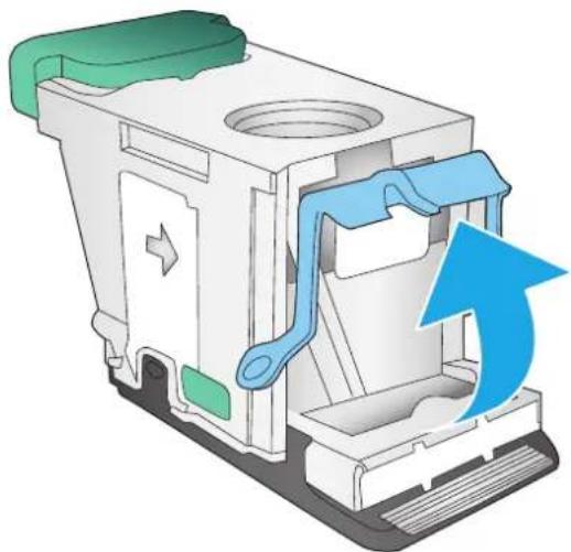 HP Color LaserJet Enterprise M855xh - Clear Stapler 1 jams in the booklet maker - 4