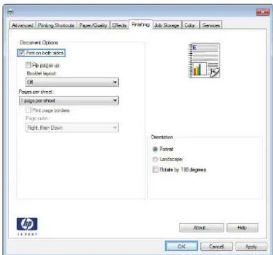 HP Color LaserJet Enterprise M855xh - Automatically print on both sides (Windows) - 4