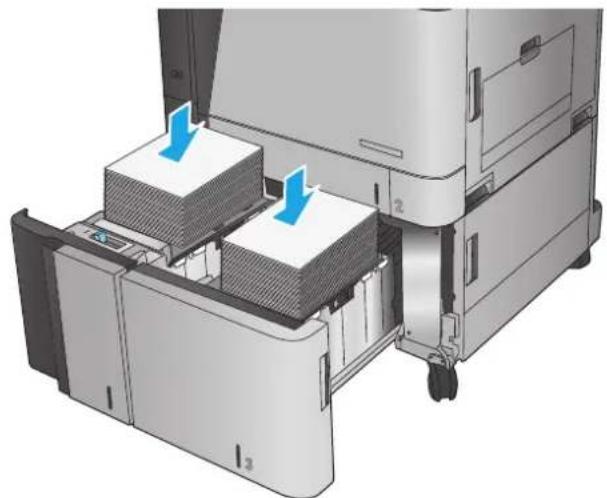 HP Color LaserJet Enterprise M855xh - Load the 3,500-sheet high-capacity tray - 2