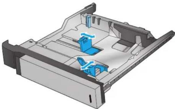HP Color LaserJet Enterprise M855xh - Open the tray. - 2