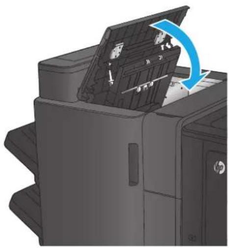 HP Color LaserJet Enterprise M855xh - Clear stapler/stacker connection jams (hole-punch models only) - 9
