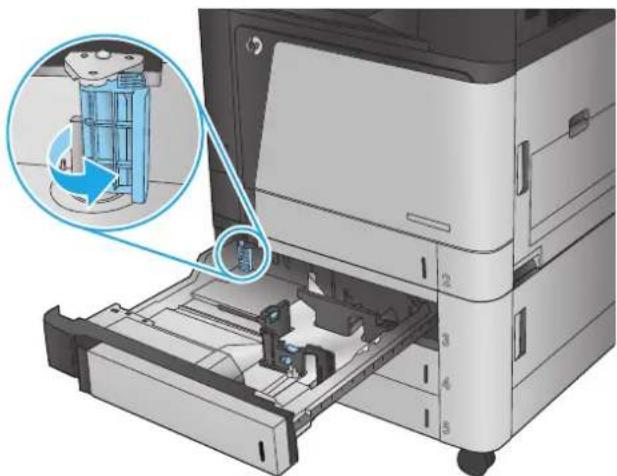 HP Color LaserJet Enterprise M855xh - Open the tray. - 3