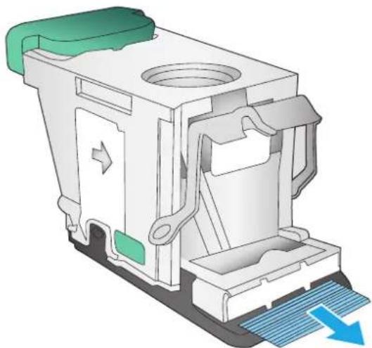HP Color LaserJet Enterprise M855xh - Clear Stapler 1 jams in the booklet maker - 5