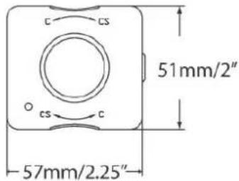 EverFocus EQ350 - DIMENSIONS - 2