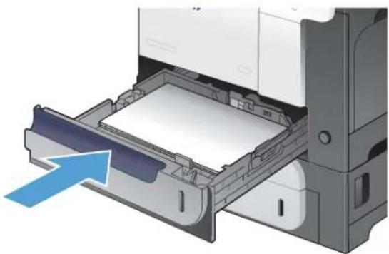 HP LaserJet Enterprise 500 Color M551dn - Clear jams in Tray 2 - 2