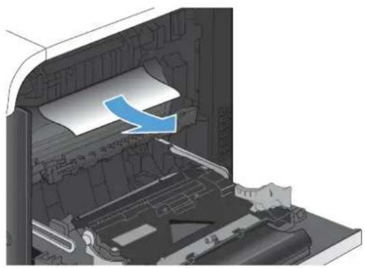 HP LaserJet Enterprise 500 Color M551dn - Clear jams in the right door - 8