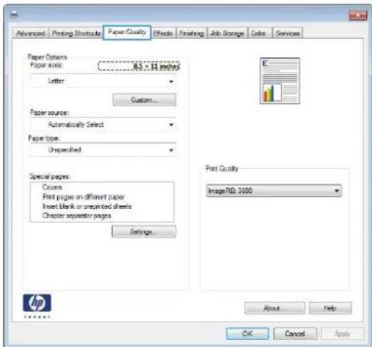 HP LaserJet Enterprise 500 Color M551dn - Print on special paper, labels, or transparencies with Windows - 3