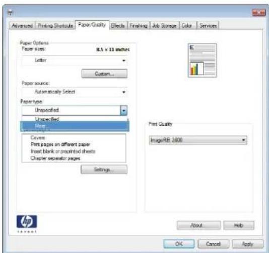 HP LaserJet Enterprise 500 Color M551dn - Print on preprinted letterhead or forms with Windows - 4