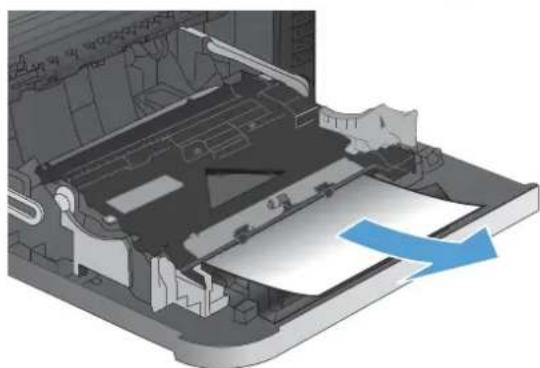 HP LaserJet Enterprise 500 Color M551dn - Clear jams in the right door - 3