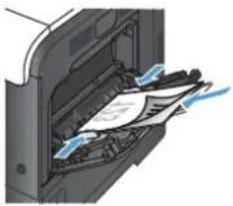 HP LaserJet Enterprise 500 Color M551dn - Paper orientation for loading trays - 2