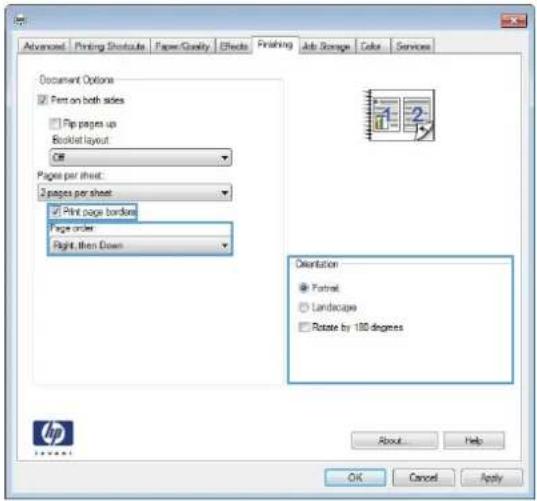 HP LaserJet Enterprise 500 Color M551dn - Print multiple pages per sheet with Windows - 5