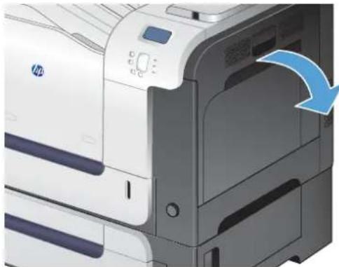HP LaserJet Enterprise 500 Color M551dn - Clear jams in Tray 1 - 2