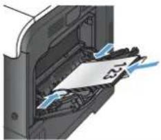 HP LaserJet Enterprise 500 Color M551dn - Paper orientation for loading trays - 4