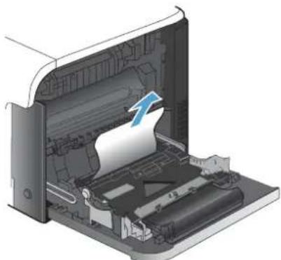 HP LaserJet Enterprise 500 Color M551dn - Clear jams in Tray 1 - 3