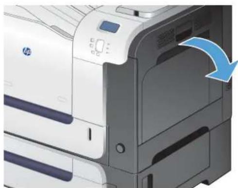 HP LaserJet Enterprise 500 Color M551dn - Clear jams in the right door - 1