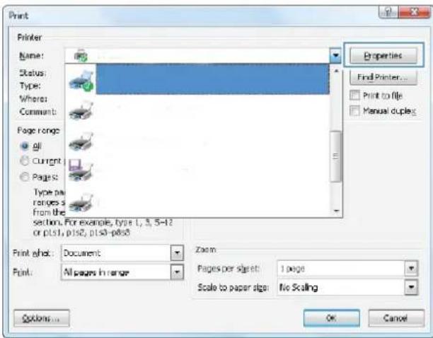 HP LaserJet Enterprise 500 Color M551dn - Use a printing shortcut with Windows - 2