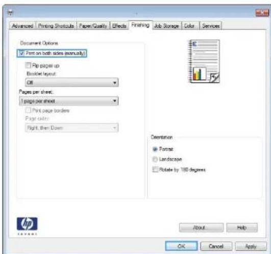 HP LaserJet Enterprise 500 Color M551dn - Manually print on both sides with Windows - 5