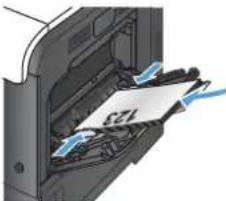 HP LaserJet Enterprise 500 Color M551dn - Paper orientation for loading trays - 9