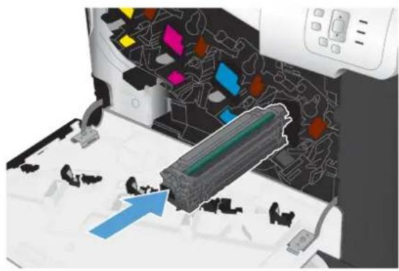 HP LaserJet Enterprise 500 Color M551dn - Replace the print cartridge - 8
