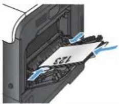 HP LaserJet Enterprise 500 Color M551dn - Paper orientation for loading trays - 6