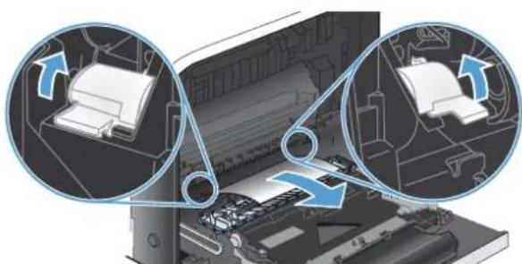 HP LaserJet Enterprise 500 Color M551dn - Clear jams in the right door - 7