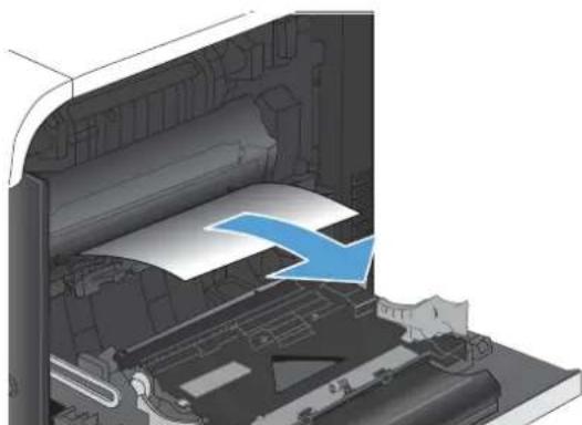 HP LaserJet Enterprise 500 Color M551dn - Clear jams in the right door - 6