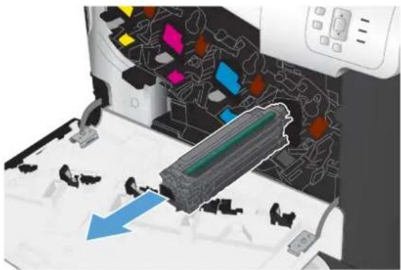 HP LaserJet Enterprise 500 Color M551dn - Replace the print cartridge - 4
