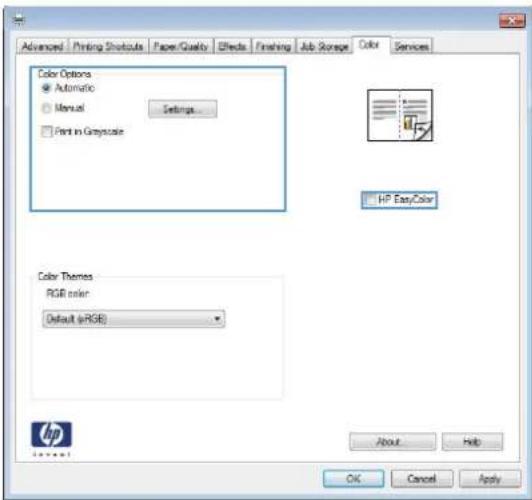 HP LaserJet Enterprise 500 Color M551dn - Change the color options - 2