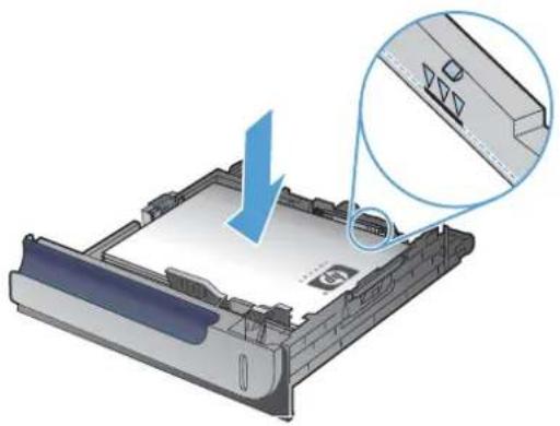 HP LaserJet Enterprise 500 Color M551dn - Load custom-size paper into Tray 3 - 3