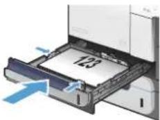 HP LaserJet Enterprise 500 Color M551dn - Paper orientation for loading trays - 17