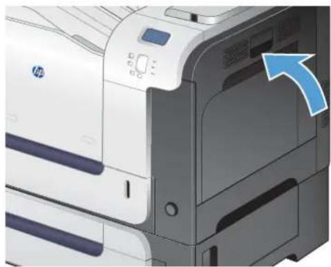 HP LaserJet Enterprise 500 Color M551dn - Clear jams in Tray 1 - 5