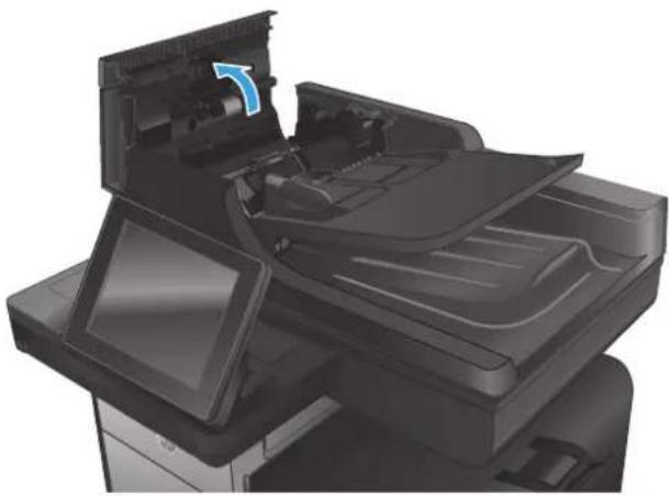 HP Officejet Enterprise Color MFP X585f - Clear jams in the document feeder - 4
