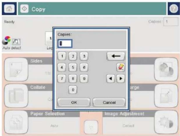 HP Officejet Enterprise Color MFP X585f - Make a copy - 3