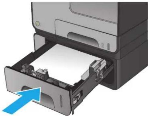 HP Officejet Enterprise Color MFP X585f - Clear jams in optional Tray 3 - 3
