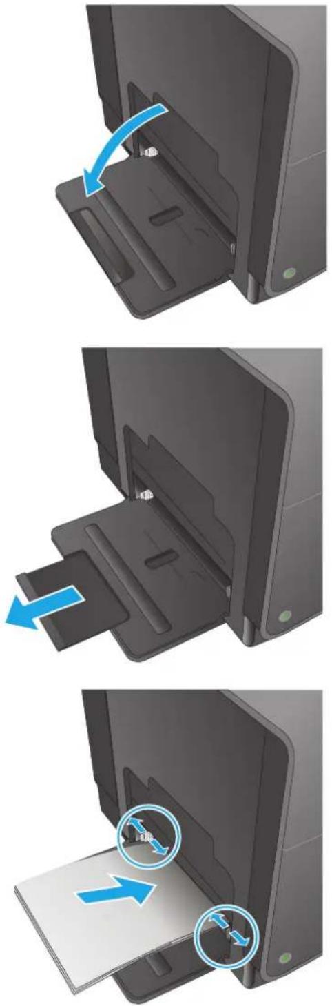 HP Officejet Enterprise Color MFP X585f - Load Tray 1 (multi-purpose tray on left side of the product) - 1