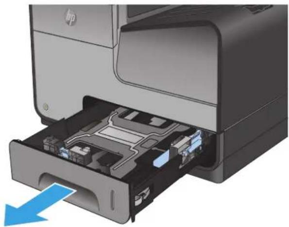 HP Officejet Enterprise Color MFP X585f - Load Tray 2 or optional Tray 3 - 1