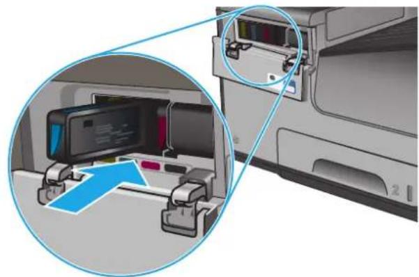 HP Officejet Enterprise Color MFP X585f - Replace the ink cartridges - 6
