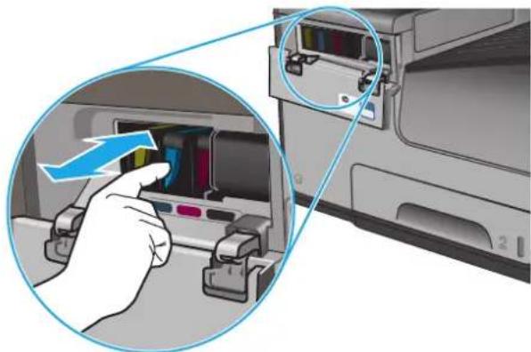 HP Officejet Enterprise Color MFP X585f - Replace the ink cartridges - 2