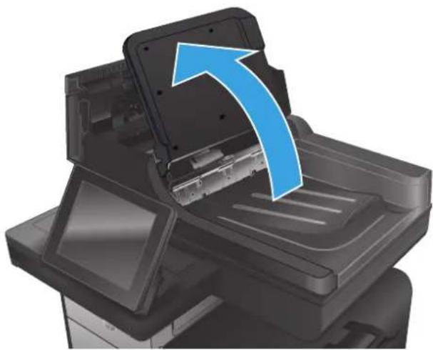 HP Officejet Enterprise Color MFP X585f - Clear jams in the document feeder - 5