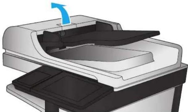 HP Officejet Enterprise Color MFP X585f - Clean the pickup rollers and separation pad in the document feeder - 1