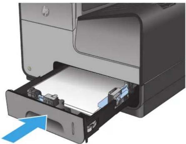 HP Officejet Enterprise Color MFP X585f - Clear jams in Tray 2 - 3