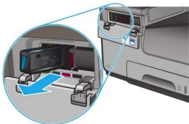 HP Officejet Enterprise Color MFP X585f - Replace the ink cartridges - 3