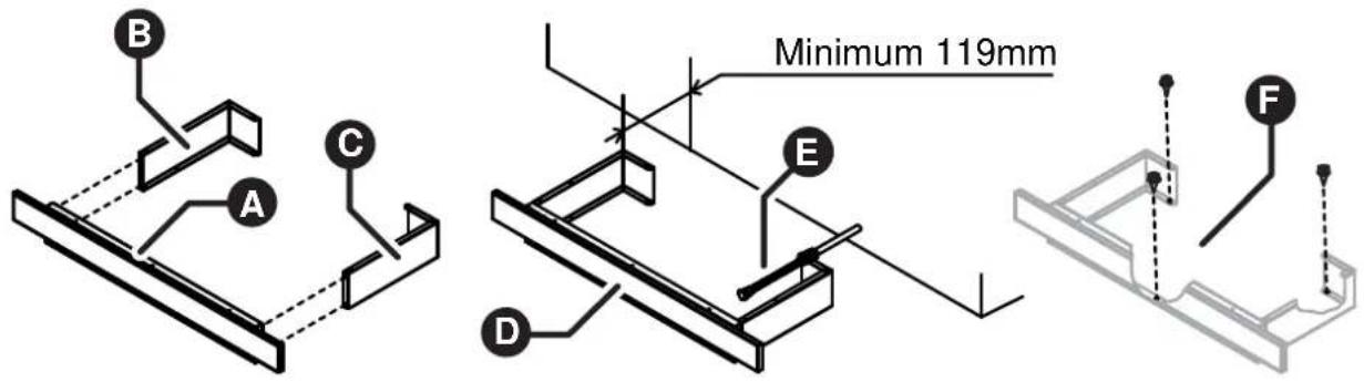 Rinnai Sapphire Gas Log Fire - Step 3. Assemble & Secure Pillar Assembly - 1